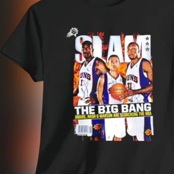 Amar'e Nash Marion Suns Retro Basketball Tee, Vintage 2000s Phoenix Basketball Graphic Shirt Gift for Fans