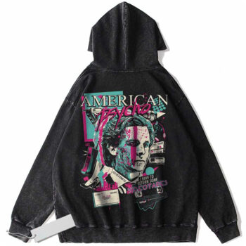 American Psycho Hoodie, Halloween Hoodie, Horror Movie Hoodie, Vintage Hoodie