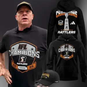 Arizona Rattlers 2026 IFL Champions Tee Hoodie Hat Indoor Football League Tucson Championship Fan Merch