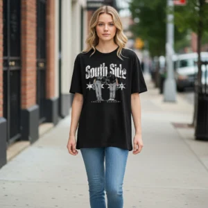 South Side Chicago Baseball Graphic Tee Vintage Sports Fan T-Shirt for Men and Women