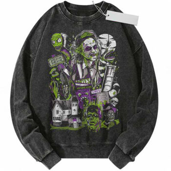 Beetlejuice Sweatshirt, Halloween Sweatshirt, Horror Movie Sweatshirt, Vintage Sweater