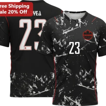 Canada Tee Richie Laryea Soccer Fan Shirt Custom Name Number Personalized Gift for Men Women available at our Miami, Florida warehouse