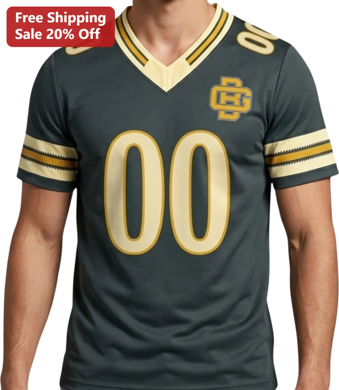 Collegiate Football Jersey Design Tee Custom Name Number Personalized Varsity Football Fan Gift available at our Miami, Florida warehouse