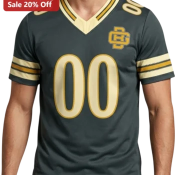 Collegiate Football Jersey Design Tee Custom Name Number Personalized Varsity Football Fan Gift available at our Miami, Florida warehouse