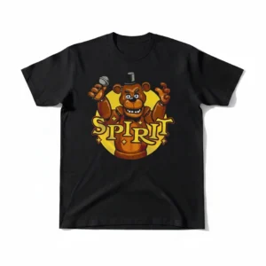 Freddy Fazbear Spirit Tee, Five Nights at Freddy's Horror Game Graphic Shirt