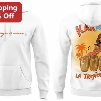 Esa Mujer Es Icónica Karol G La Tropicuqueta Hoodie, Reggaeton Fan Gift, Latin Music Concert Sweatsh available at our Miami, Florida warehouse