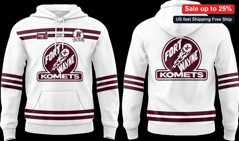 Fort Wayne Komets Hoodie Vintage Ice Hockey Fan Sweatshirt Pullover Gift available at our Miami, Florida warehouse