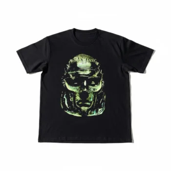 Gothic Face Graphic Tee Dark Art Sculpture Goth Streetwear Shirt