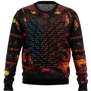 Attack on Titan Sweatshirt Wings of Freedom Scout Regiment Ugly Christmas Sweater Anime Fan Apparel available at our Miami, Florida warehouse