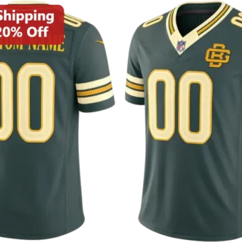 Green and Yellow Sports Jersey Tee Custom Name Number Personalized Team Fan Gift available at our Miami, Florida warehouse