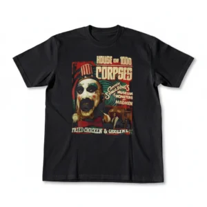 House of Corpses Captain Spaulding Tee Museum of Monsters and Madmen Vintage Horror Movie Graphic Shirt