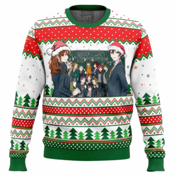 Horimiya Merry Christmas Sweater Festive Anime Ugly Holiday Party Sweatshirt Gift