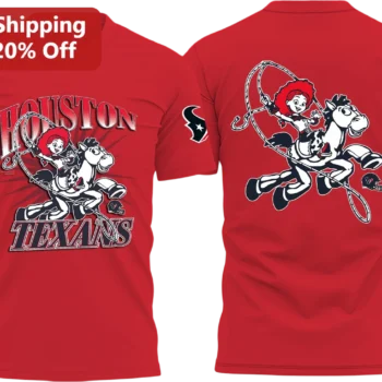 Houston Texans Tee, Jessie Toy Story NFL Football Fan Graphic Tee Gift for Disney Fans Game Day available at our Miami, Florida warehouse