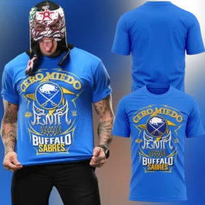 Cero Miedo Penta Tee, Lucha Libre Wrestling Graphic Shirt, Buffalo Sabres Crossover Fan Gift