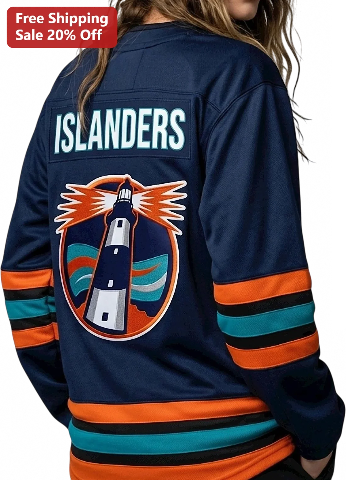 Islanders Jersey New York Hockey Fan Gear Lighthouse Graphic Gift for Men Women Kids available at our Miami, Florida warehouse
