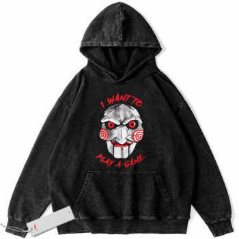 Jigsaw Hoodie, Saw Hoodie, Halloween Hoodie, Horror Hoodie, Vintage Hoodie