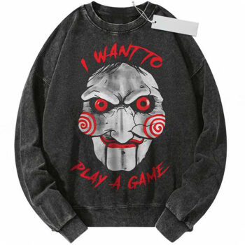 Jigsaw Sweatshirt, Saw Sweatshirt, Halloween Sweatshirt, Horror Sweatshirt, Vintage Sweater