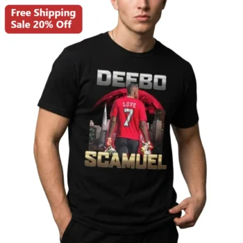 Deebo Samuel Tee San Francisco 49ers Vintage Bootleg Football Graphic Shirt Gift for Men available at our Miami, Florida warehouse
