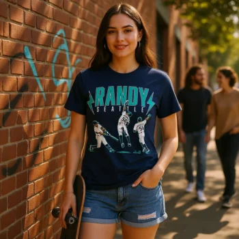Randy Seattle Tee, Randy Arozarena Seattle Baseball Player Graphic T-Shirt available at our Miami, Florida warehouse