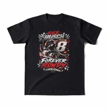 Kyle Busch Forever Rowdy 8.18 Tribute Tee, Commemorative NASCAR Racing Fan Shirt