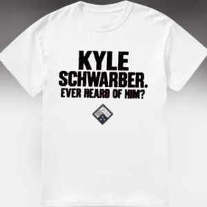 Kyle Schwarber Ever Heard of Him Tee, Philadelphia Baseball Fan Humor Graphic Shirt