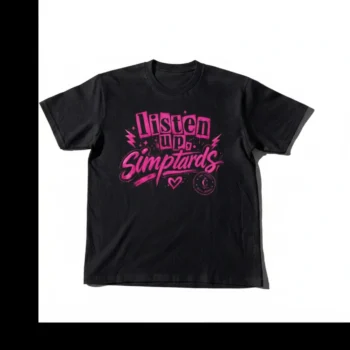Listen Up Simptards Tee Sarcastic Internet Humor Simp Meme Graphic T-Shirt