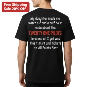 My Daughter Made Me Watch a 2 and a Half Hour Video About the Twenty Øne Pilots Lore Tee, All Points available at our Miami, Florida warehouse