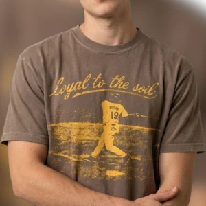 Loyal to the Soil Baseball Graphic Tee, Vintage Distressed Player Sports Shirt for Baseball Fans