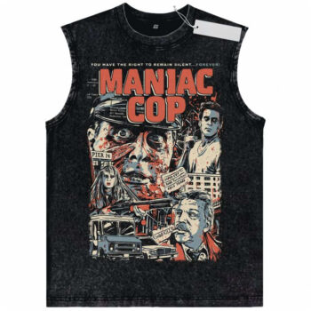 Maniac Cop Tank Top, Halloween Tank Top, Horror Movie Tank Top, Vintage Tank Top