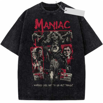 Maniac Shirt, Horror Shirt, Halloween Shirt, Vintage Tee