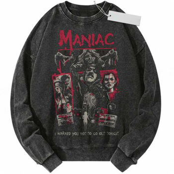 Maniac Sweatshirt, Horror Sweatshirt, Halloween Sweatshirt, Vintage Sweater