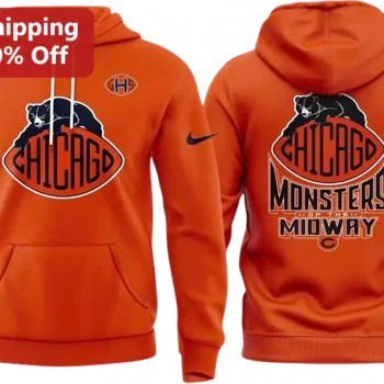Monsters of the Midway Chicago Bears Hoodie, NFL Football Fan Gift for Men and Women available at our Miami, Florida warehouse