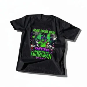 Oogie Boogie Bash 2026 Halloween Party Tee, Nightmare Before Christmas Spooky Disney Trip Graphic Shirt