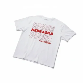 Nebraska Tee Shirt, Retro Stacked State Pride Graphic Tee, Game Day Souvenir Gift for Men and Women