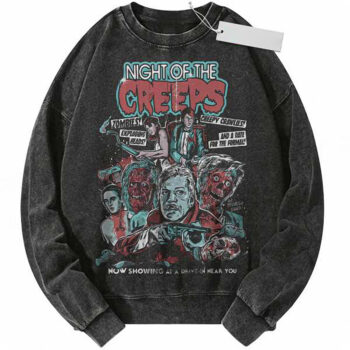Night of the Creeps Sweatshirt, Halloween Sweatshirt, Horror Movie Sweatshirt, Vintage Sweater