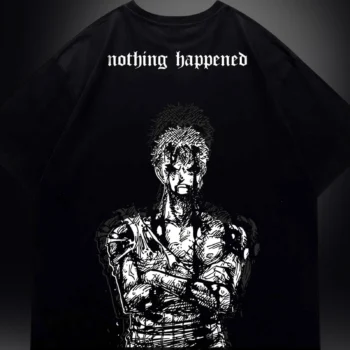 Nothing Happened Tee Zoro Anime Graphic T-Shirt Manga Streetwear Gift