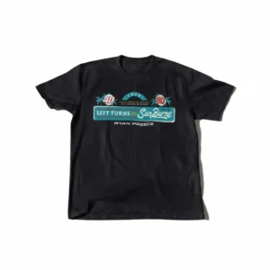 Left Turns SunBurns Tee Funny Racing Sunburn Humor Graphic Shirt, Summer Vacation Gag Gift for Race Fans