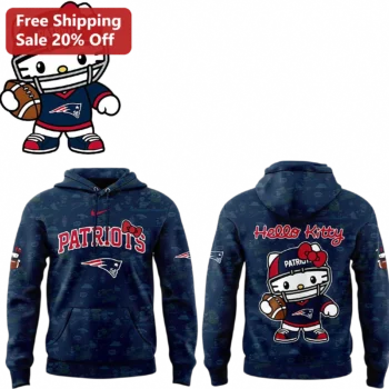 Patriots Hello Kitty Hoodie, New England Football Fan Pullover, NFL Game Day Gift for Hello Kitty an available at our Miami, Florida warehouse