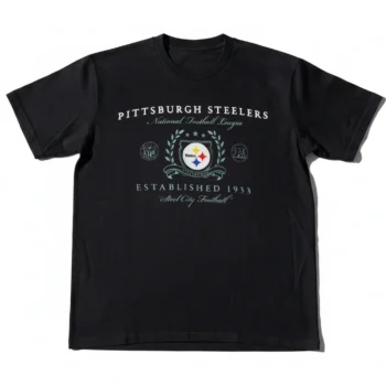 Steelers Established 1933 Steel City Football Tee Retro Game Day Graphic Shirt