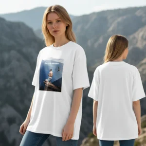 Top of the Mountain Hiking Tee, Outdoor Adventure Summit Graphic Shirt for Hikers