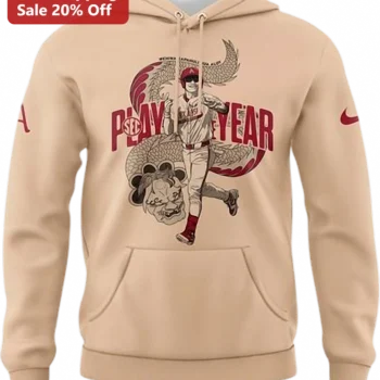 Player of the Year Hoodie, Alabama Crimson Tide Baseball Graphic, College Sports Fan Gift for Men an available at our Miami, Florida warehouse