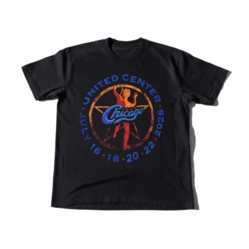 Rush Chicago 2026 Tee United Center July 16 18 20 22 Concert Tour Memorabilia Shirt
