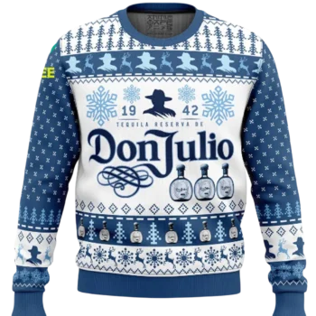Don Julio 1942 Tequila Ugly Christmas Sweater Festive Holiday Sweatshirt Gift available at our Miami, Florida warehouse