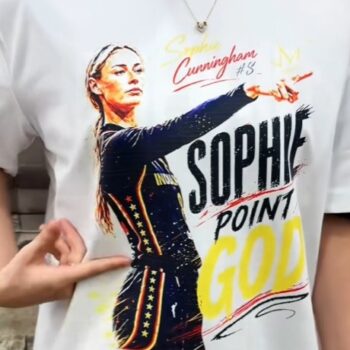 Sophie Cunningham #8 Sophie Point God Tee WNBA Basketball Fan Gift available at our Miami, Florida warehouse