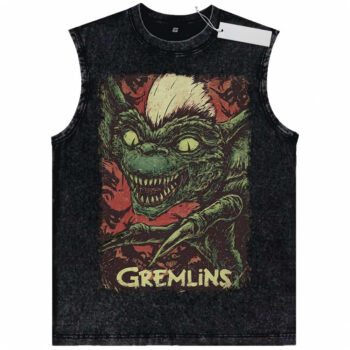 Stripe Tank Top, Gremlins Tank Top, Halloween Tank Top, Horror Tank Top, Vintage Tank Top