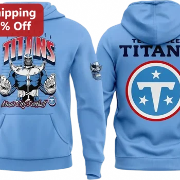 Tennessee Titans Thanos Music City Football Hoodie, Marvel NFL Crossover Pullover Gift for Titans Fa available at our Miami, Florida warehouse