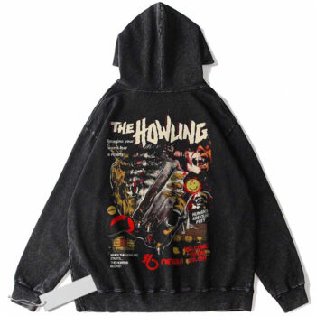 The Howling Hoodie, Halloween Hoodie, Horror Movie Hoodie, Vintage Hoodie