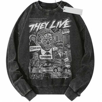 They Live Sweatshirt, Halloween Sweatshirt, Horror Sweatshirt, Vintage Sweater