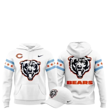 Chicago Bears Hoodie and Cap Set, Football Fan Sports Gear Pullover Sweatshirt and Hat Combo available at our Miami, Florida warehouse
