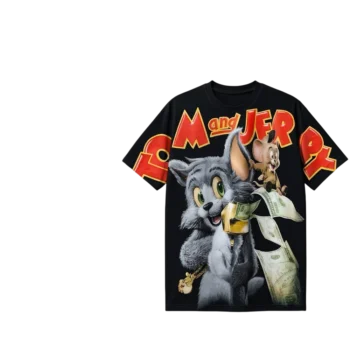 Tom and Jerry Tee, Cartoon Streetwear Graphic T-Shirt, Nostalgia Retro Animation Apparel for Fans available at our Miami, Florida warehouse